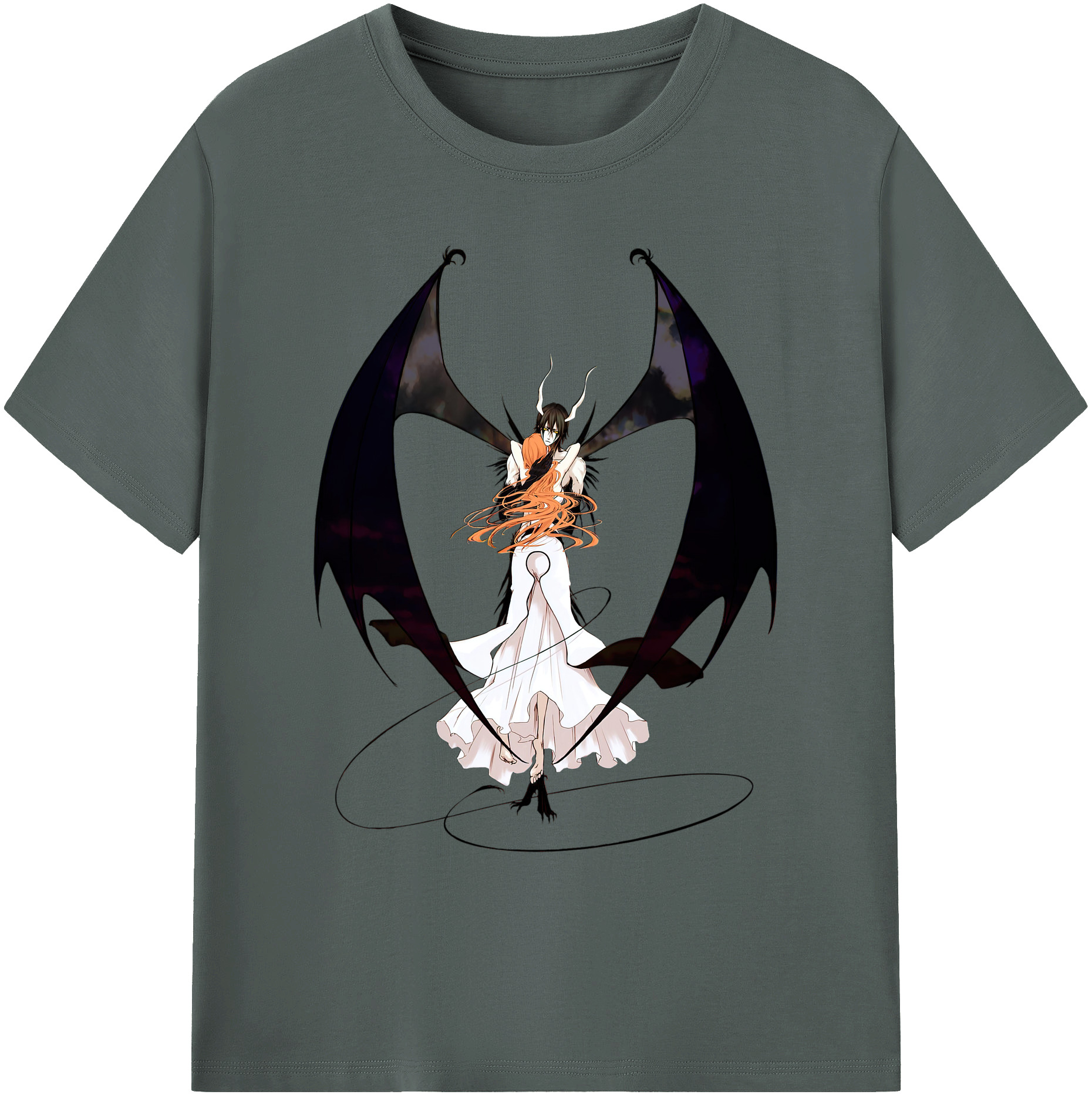 （画像用） ブリーチ ウルキオラ·シファー BLEACH Ulquiorra cifer 綿100％ メンズ半袖Tシャツ｜肌触りやわらか＆通気性
